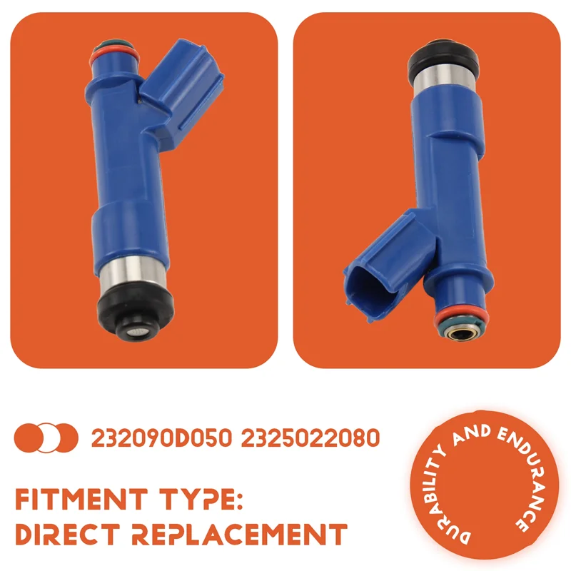 

A02Q-Набор форсунок топливной форсунки из 4 шт. для Toyota Celica Corolla Matrix 2003-2008, автомобильная система впрыска топлива 23209-0D050 23250-22080