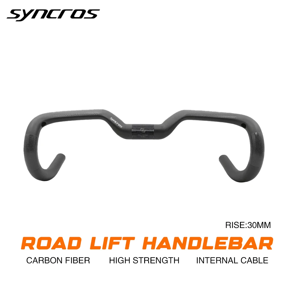 

Карбоновый руль Syncros Hover T1000, 30 мм, дорожный гравийный велосипед, полностью карбоновый внутренний руль для управления кабелем для шоссейных велосипедов