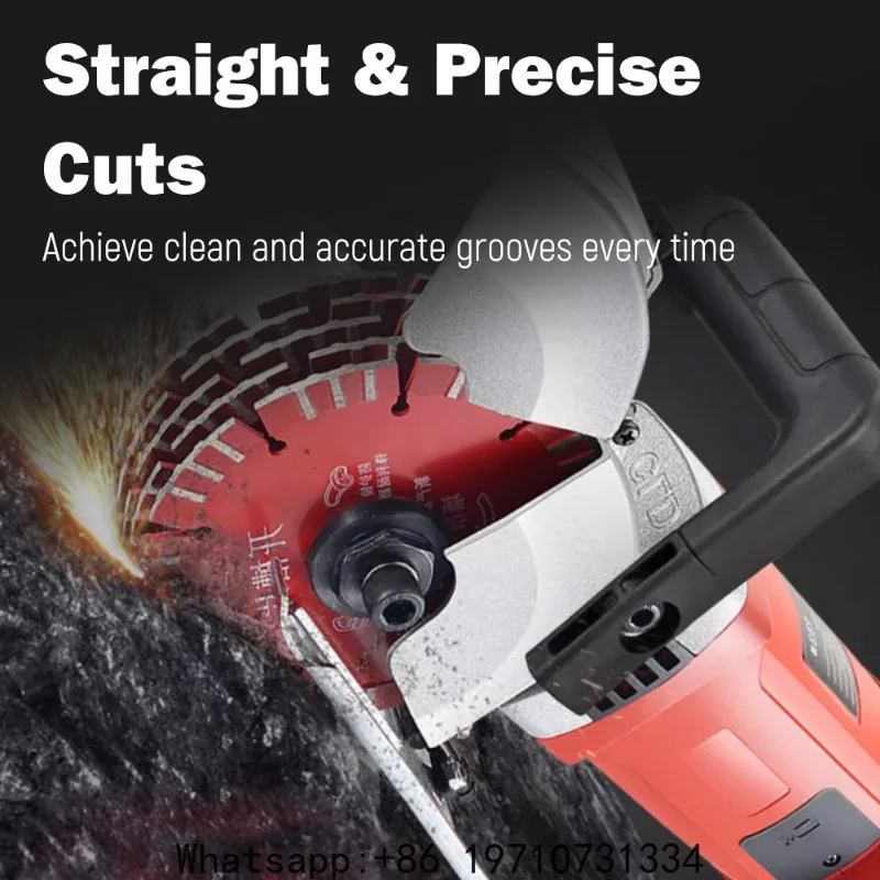 Professional Hydropower Installation Electric Wall Chaser Concrete Wall Slotting Grooving Machine Brick Wall Slot Cutter 220V - view 4