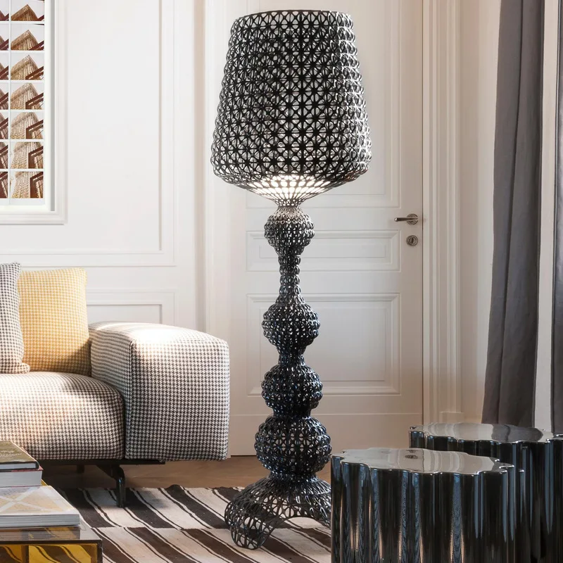 

Italian Kartell designer art bedroom decoration hollow Internet celebrity floor lamp ornament ins wind living room lamp