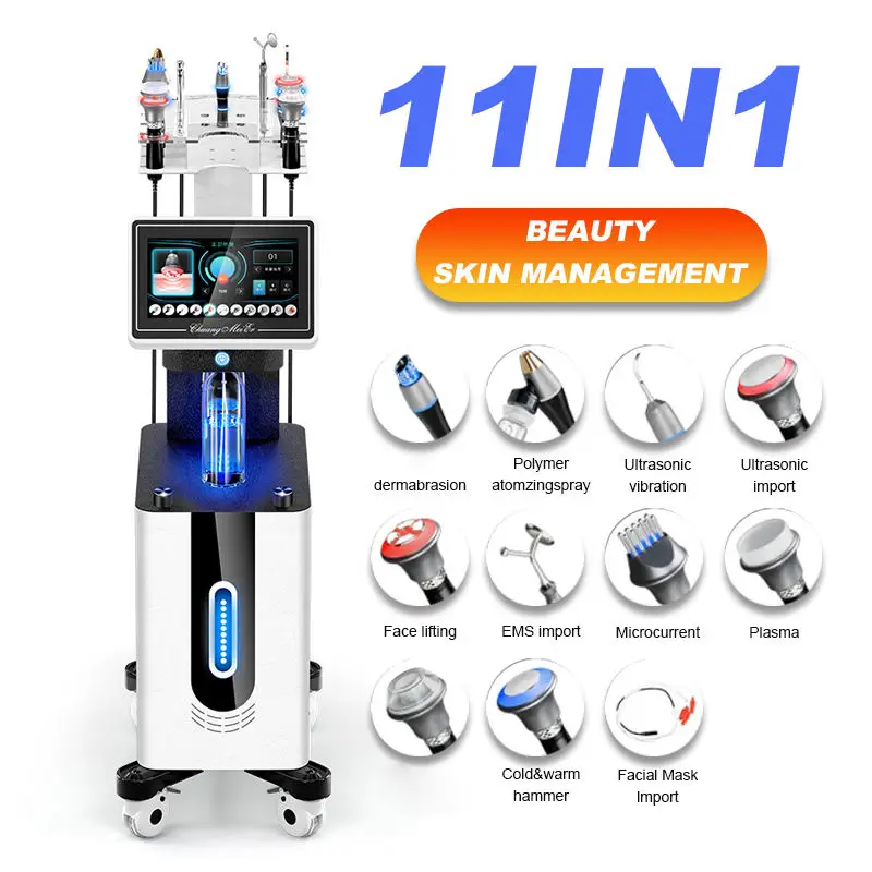 11 In 1 Multifunctional Skin Rejuvenation Hydrodermabrasion Facial Aqua Peel Beauty Skin System Machine