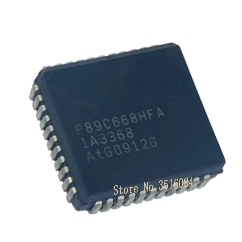 5PCS/lot P87C54SBAA P87C54 P87C PLCC44 P89C668HBA P89C668 P89C669FA P89C669  New 100% original Electronic