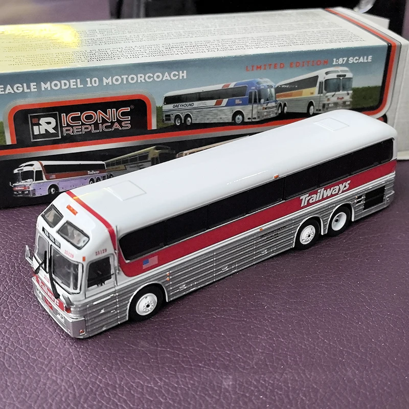 1:87 Scale HO EAGLE 10 BUS 1984 Car Model Toy Collectible Gifts Toys Cars