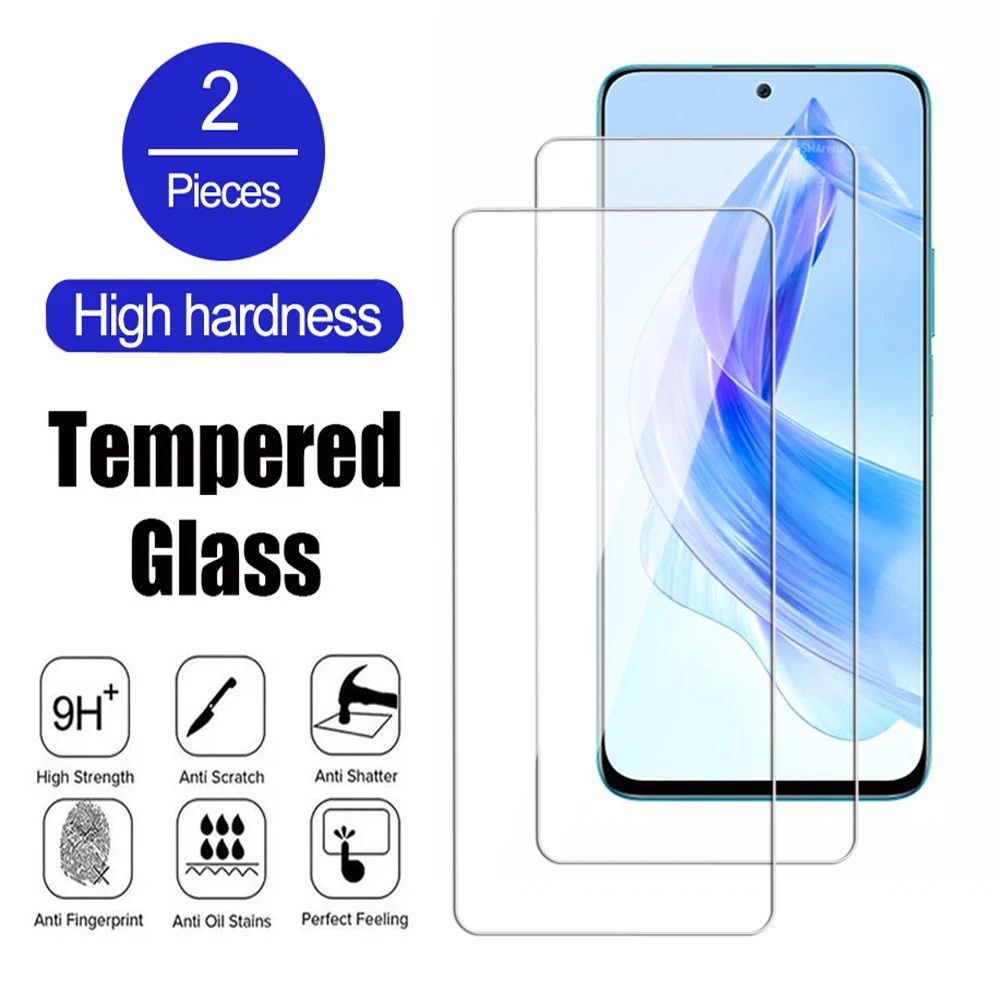 2Pcs Protector For Honor 50 70 90 Lite X6 X7 X8 X9 4G 5G Tempered Glass Honor X6a X7a X8a X8b 50 SE 80 GT Screen Protection Film