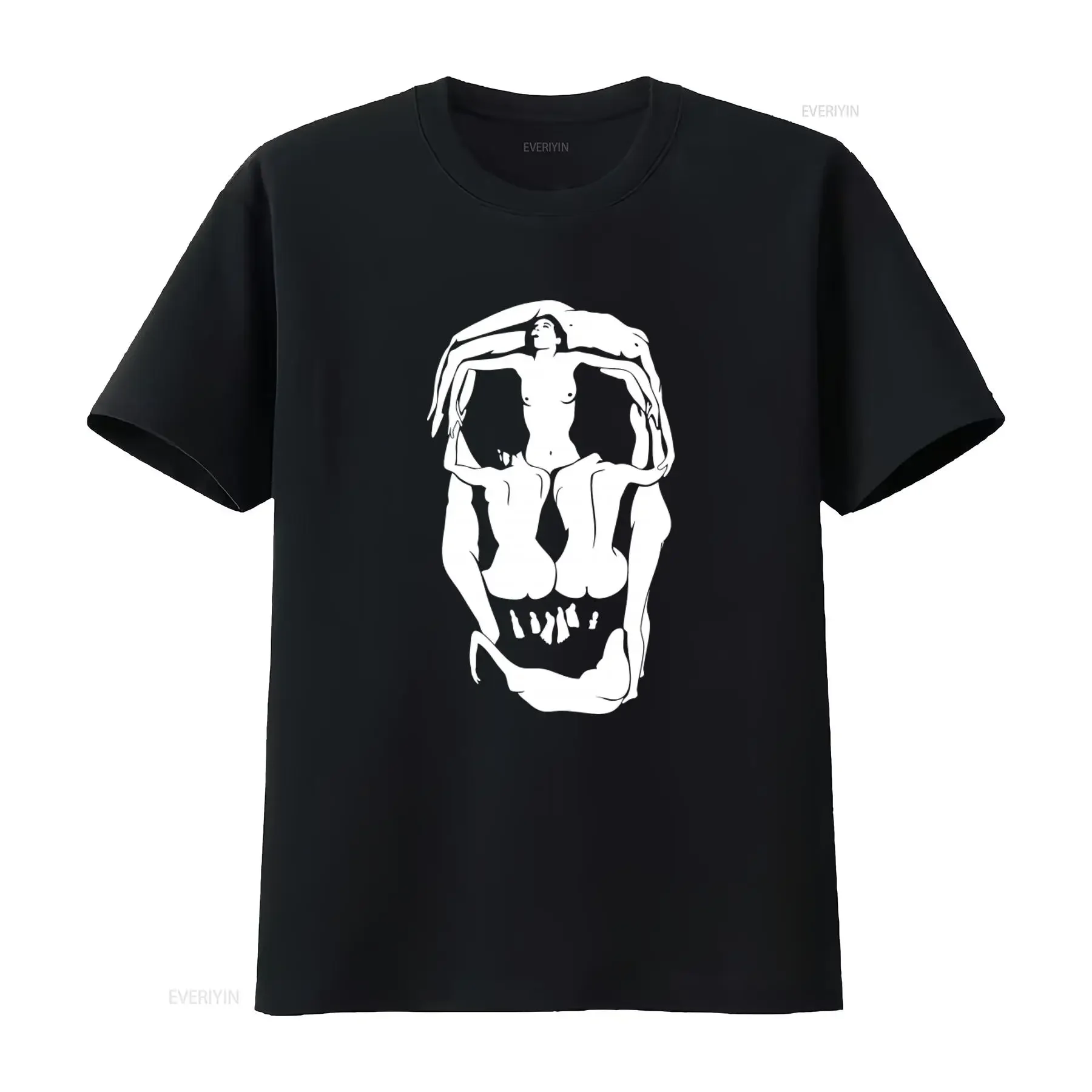 SALVADOR DALI T Shirt Skull Art Print In Voluptas Mors Death Pleasure Design vintage Washed Breathable Versatile Casual