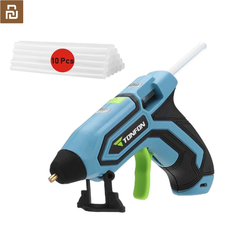 Youpin Tonfon 3.6V Cordless Hot Glue Guns USB Rechargable Melt Glue Guns Kits And Glue Sticks Wireless Sticky Tool For Home