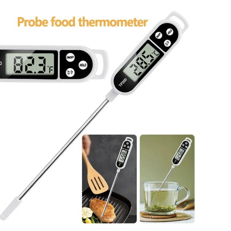 Termómetro Digital para Alimentos TP300, Termómetro de Cocina para Carne, Sonda para Alimentos, Barbacoa, Horno Electrónico, Herramientas de Cocina Portátiles