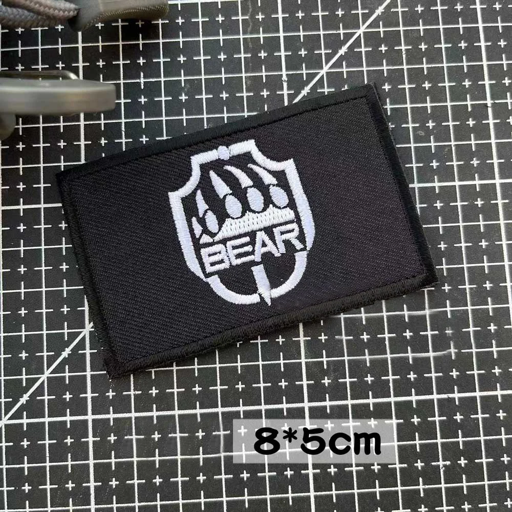 Escape From Tarkov IR parche de PVC mochila pegatinas tácticas parches bordados para ropa insignias de moral de oso USEC gancho y bucle