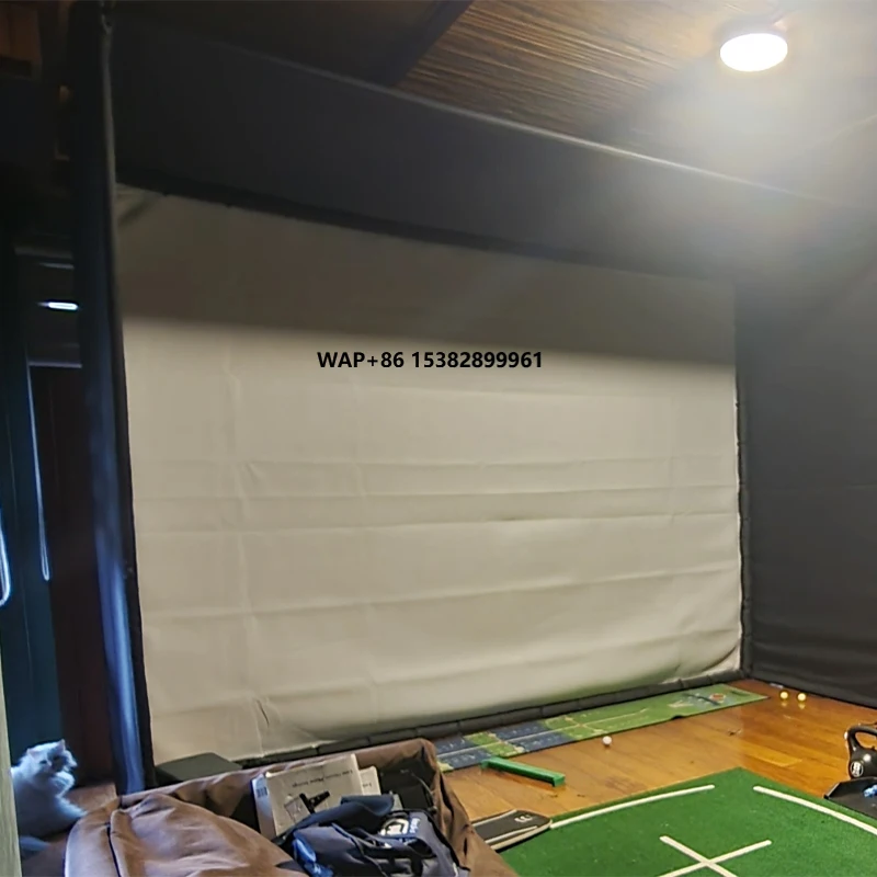 

Indoor Leisure & Entertainment Sports Simulator Impact Screen Golf Simulator with Infrared Projection for Home Use