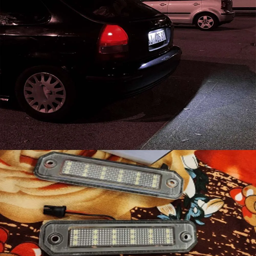 For Honda Civic 92-95 Hatchback 96-00 Coupe Civic EJ EG EK EK3 CR-X Del Sol Integra SJ EK3 LED License Plate Light Lamp Assembly