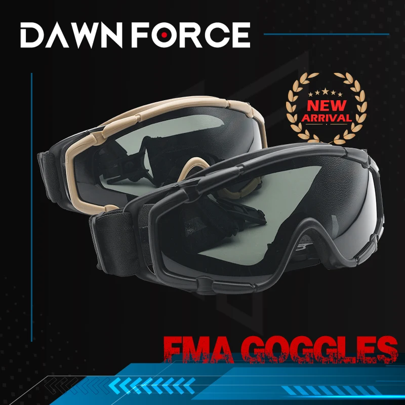 

FMA Tactical Airsoft Goggles Ballistic Glasses Military 2pcs of Lens for Helmet Eyewear Paintball Eye Protection Oculos Military