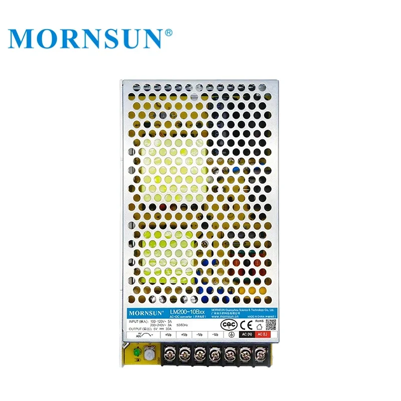 Mornsun SMPS Power Supply LM200-10B05 150W 5V 30A AC DC Single Output Switching Power Supply for LED Strip 3D Print