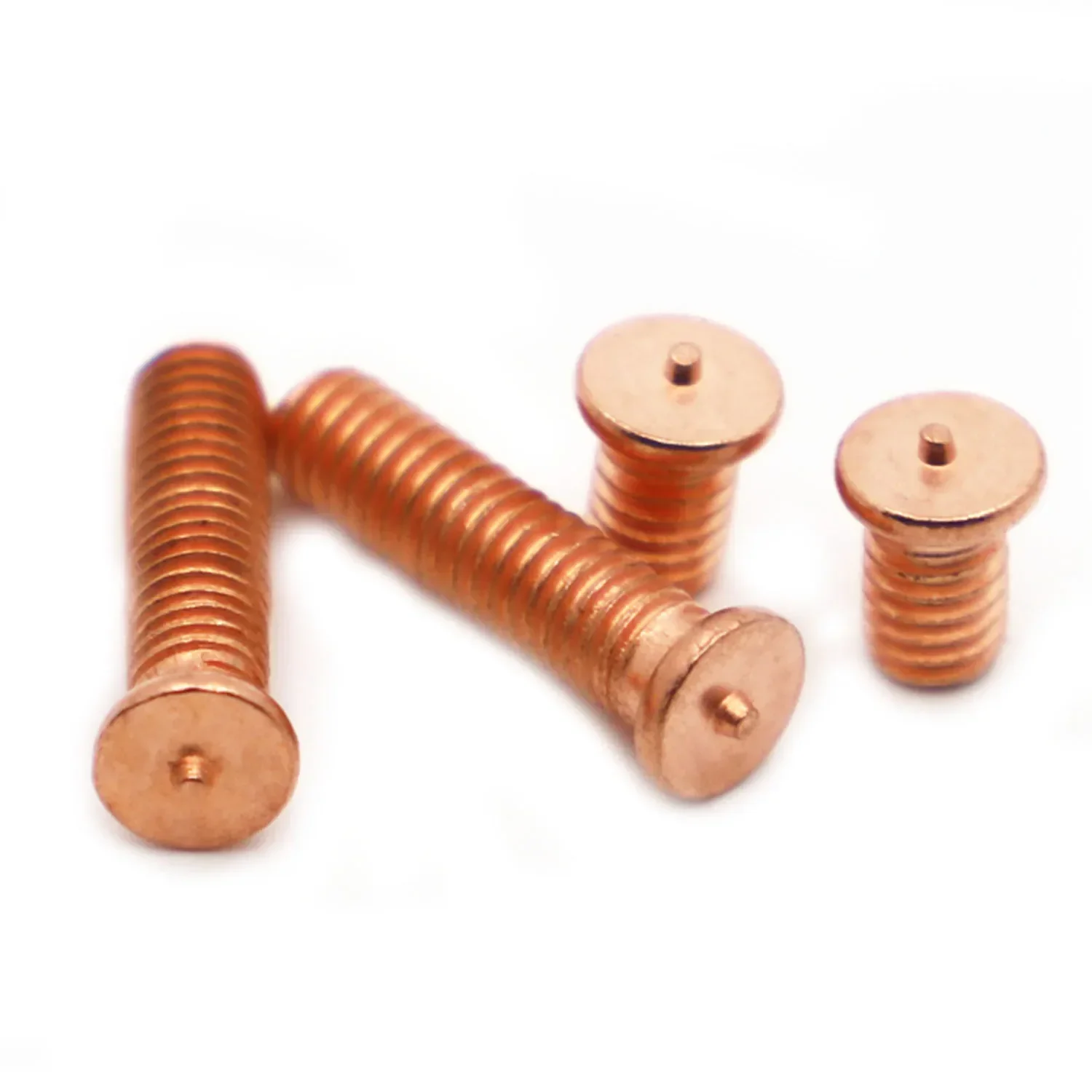 M3 M4 M5 M6 M8 M10 Carbon Steel Copper Plated Stud Weld Spot Welding Screw Solder Point Nail Bolt for Capacitor Discharge