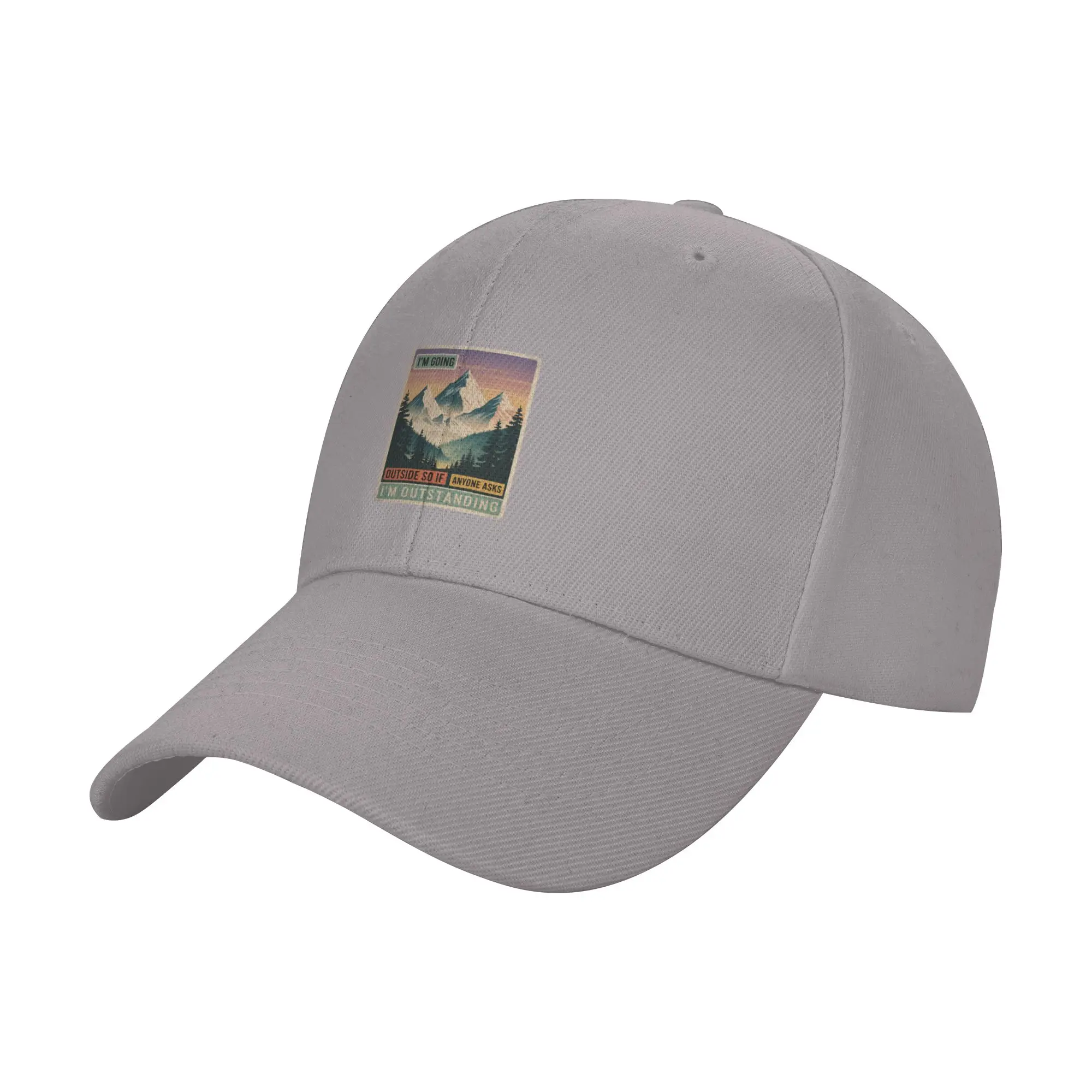 Hot Sale Outdoor and Camping Quote  Outstanding outdoor quote Baseball Cap  Portable Brand Men Caps  Street Dance Brand Men Caps