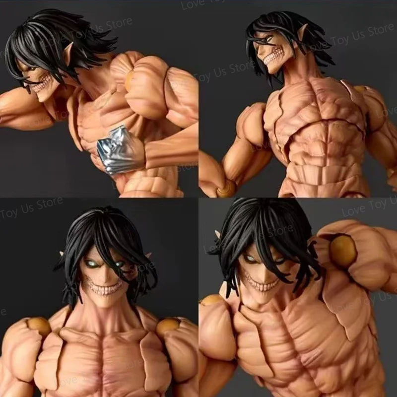 جديد حار Kaiyodo Revoltech مذهلة ياماغوتشي هجوم على تيتان إرين جايجر أنيمي عمل أرقام كو نموذج جمع اللعب الهدايا