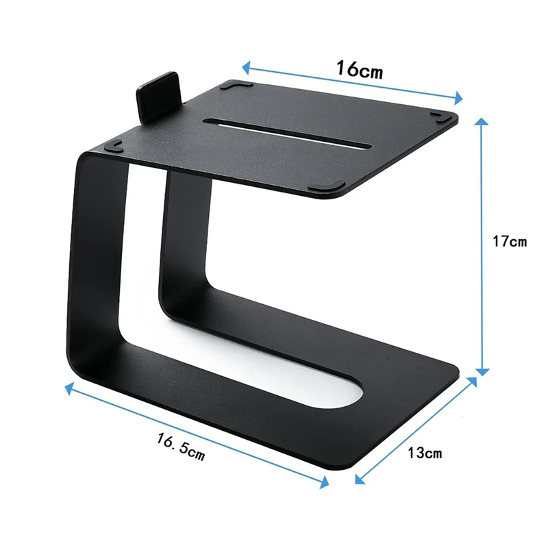 Suporte de alto-falante de mesa universal durável antiderrapante + almofadas de absorção de vibração 1 peça