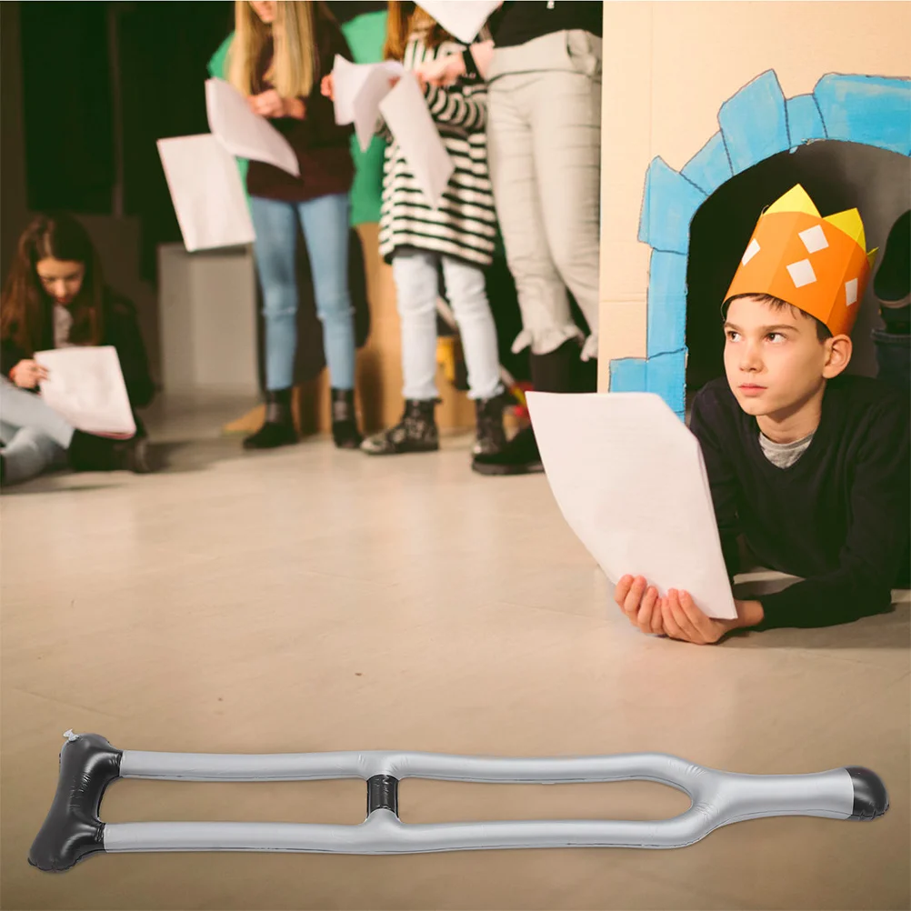 4Pcs Inflatable Cane Set Realistic Look Portable Party Supplies for Costume Performances Gatherings Inflatable Sticks