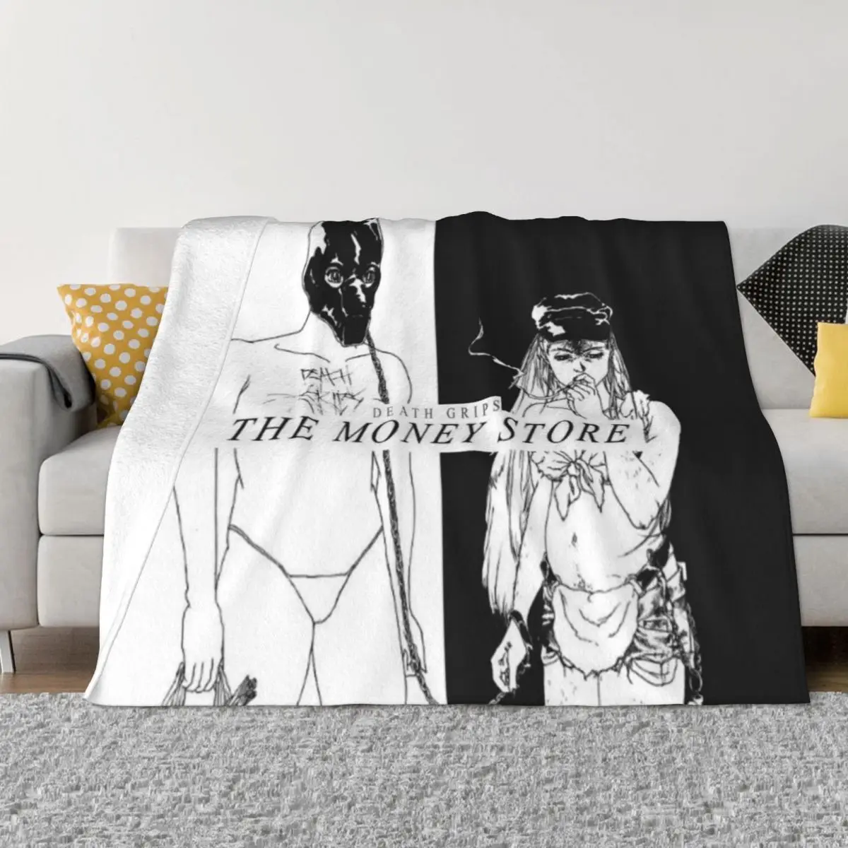 

Death Grips - The Money Store Throw Blanket Beautiful Blankets blankets and blankets Fluffy Shaggy Blanket Weighted Blanket