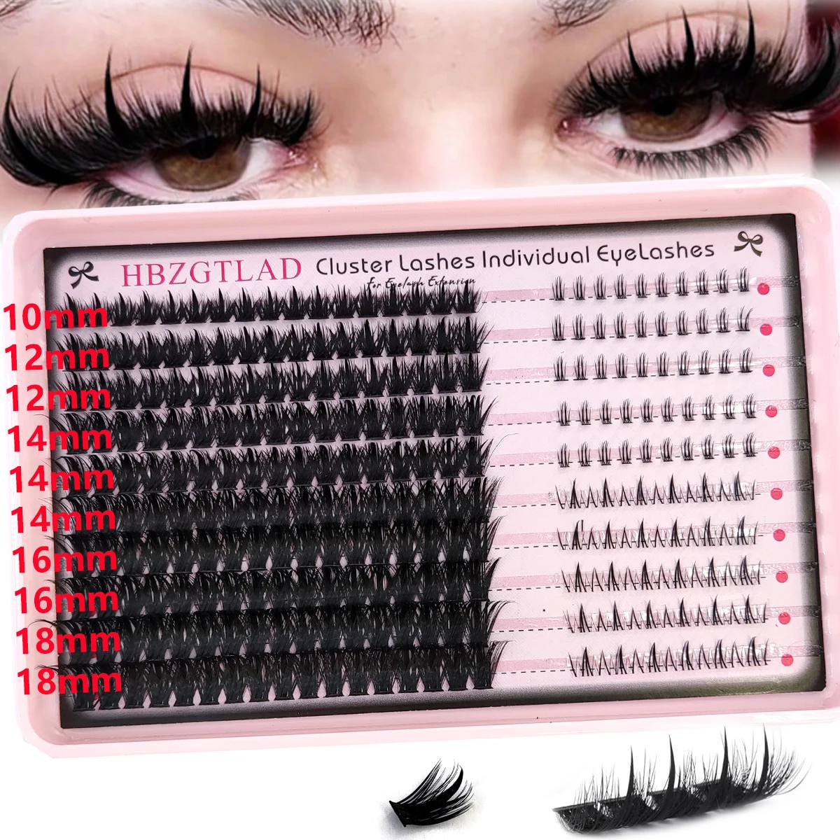 Eyelash Extension Anime Style - Manga tarzı kirpik kümeleri, ince kirpik