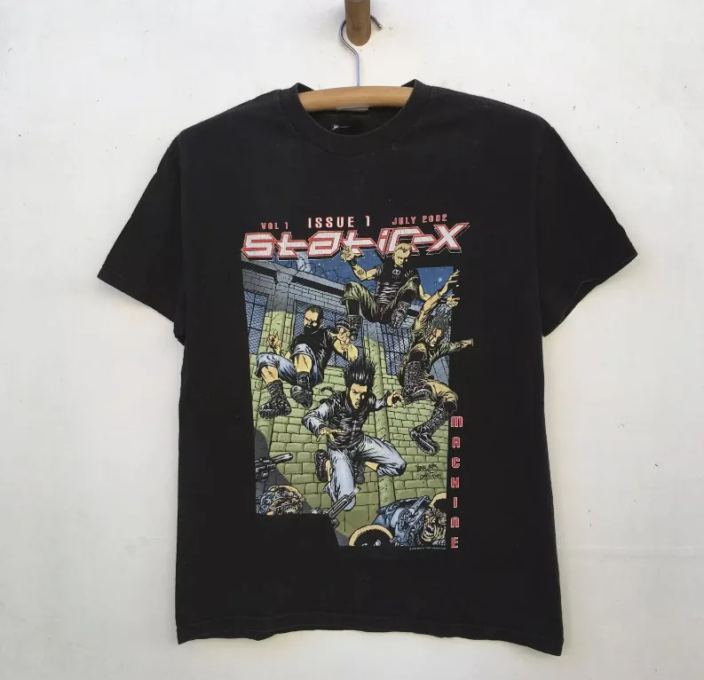 Vintage Static X Band Black T shirt