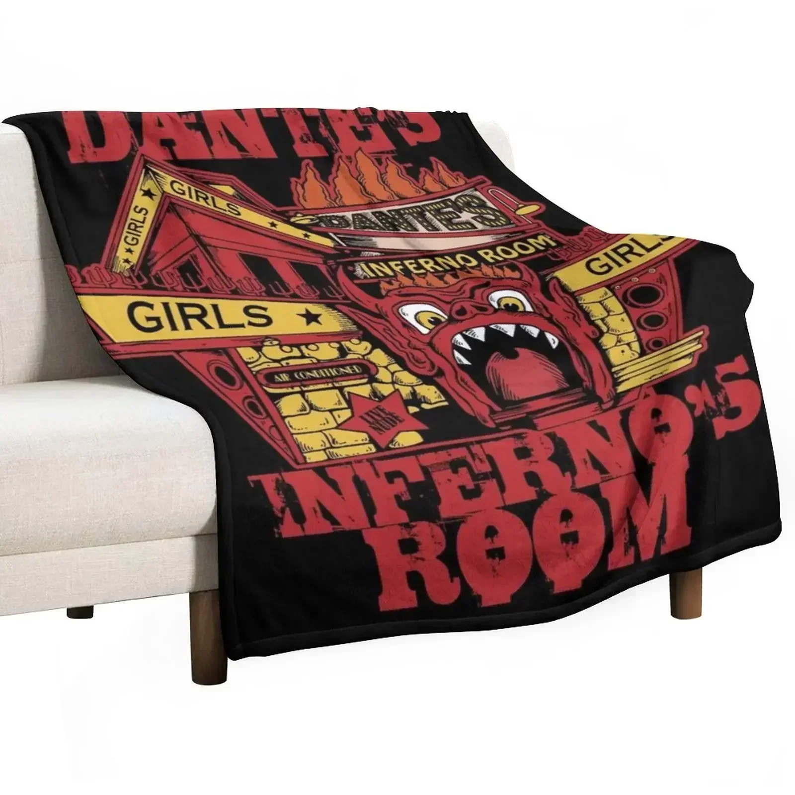 Dante's Inferno Room Throw Blanket Sofa Quilt Plush Blankets