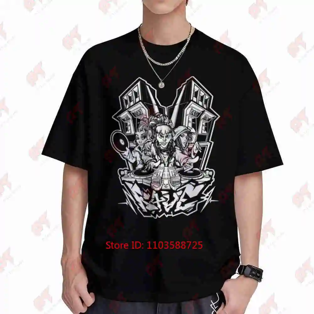 Rave Soundsystem Short Sleeve Tee 100% Cotton T-Shirt