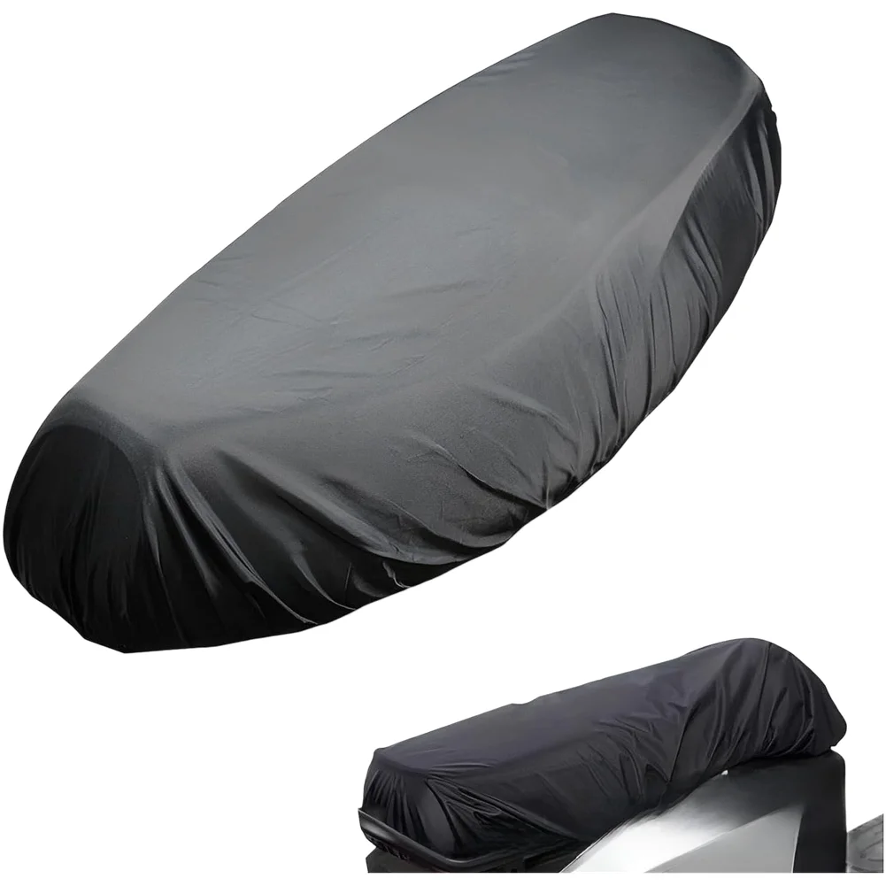 

For Outdoor Use Black Motorbike Seat Cover Weather Resistant Seat Cover For Scooters Versatile Fit Waterproof Cover