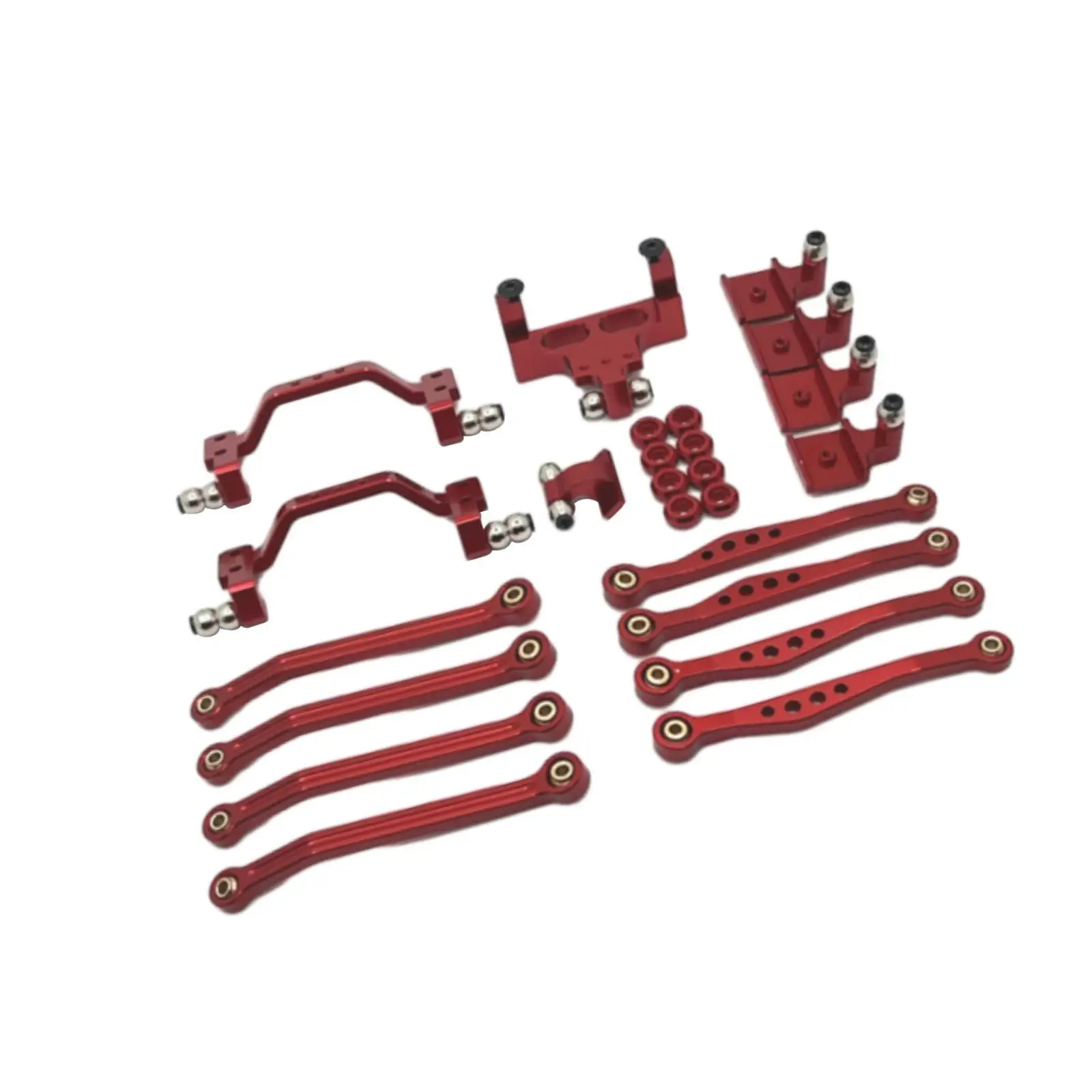 

1/16 RC Upgrades Kit Spare Part Professional Upgrades Kit Metal Shock Mount Part Steering Linkage Set for C64 DIY Parts RC Car
