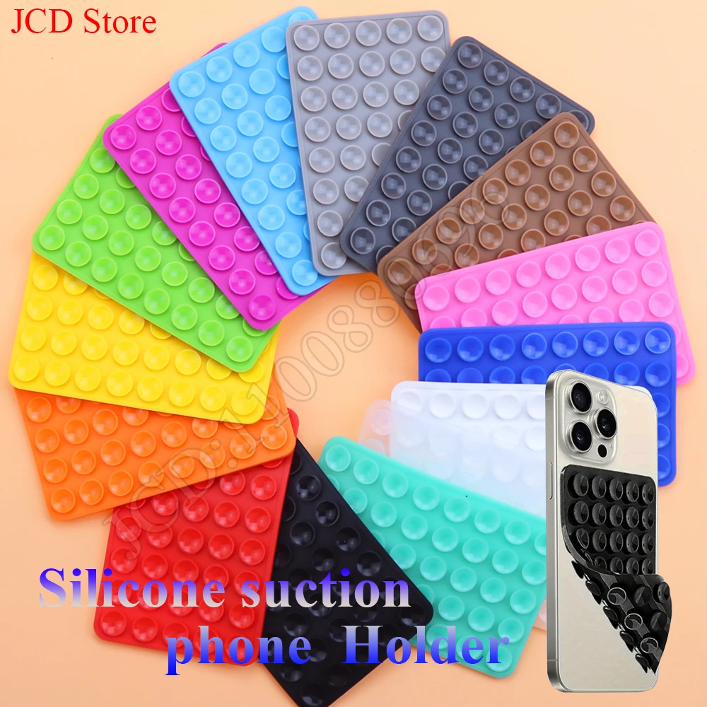 

2PC Silicone suction cup double-sided suction cup mobile phone fixture suction cup back adhesive mobile phone rubber suction cup