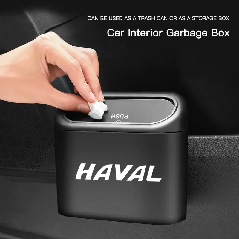 Car Storage Box Trash Can Auto Interior Accessories For Haval Jolion H6 GT 2018 2020 2021 2022 2023 H9 H7 H4 F5 H2S M6 F7 F7X