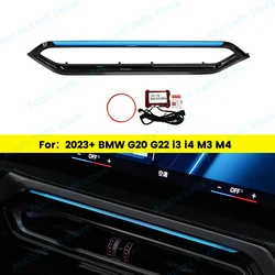11 Colour Car LED Vents For BMW 2023+ G20 G22 G80 G82 i3 i4 M3 M4 Auto Center Console Air Outlet Decorative Lamp Ambient Lights