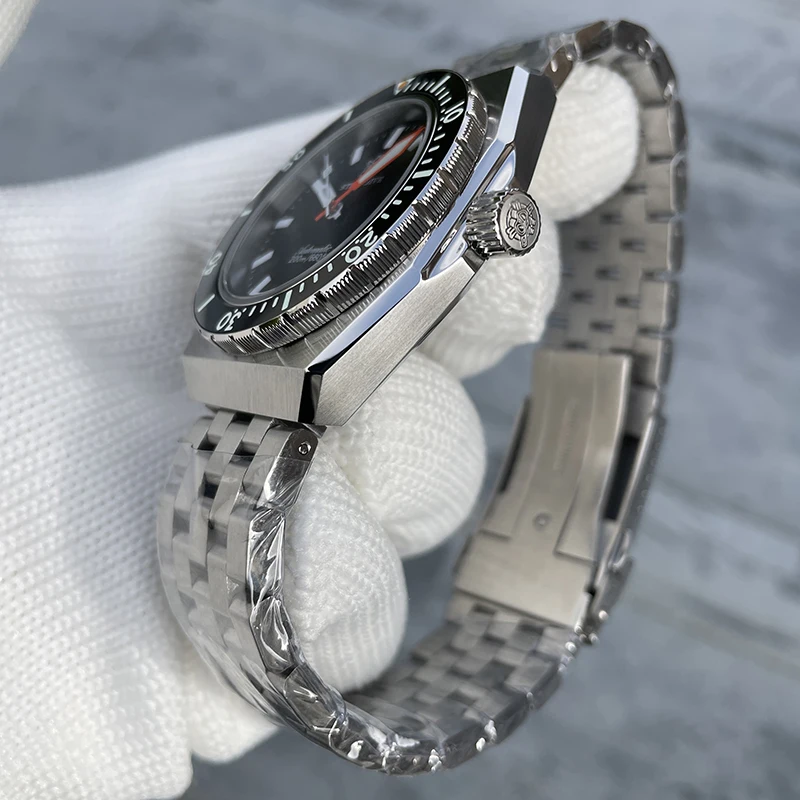 STEELDIVE Orologio da sub da uomo 42mm Orologio da polso meccanico automatico sportivo 200M Impermeabile BGW-9 Zaffiro luminoso NH35 Lunetta in ceramica