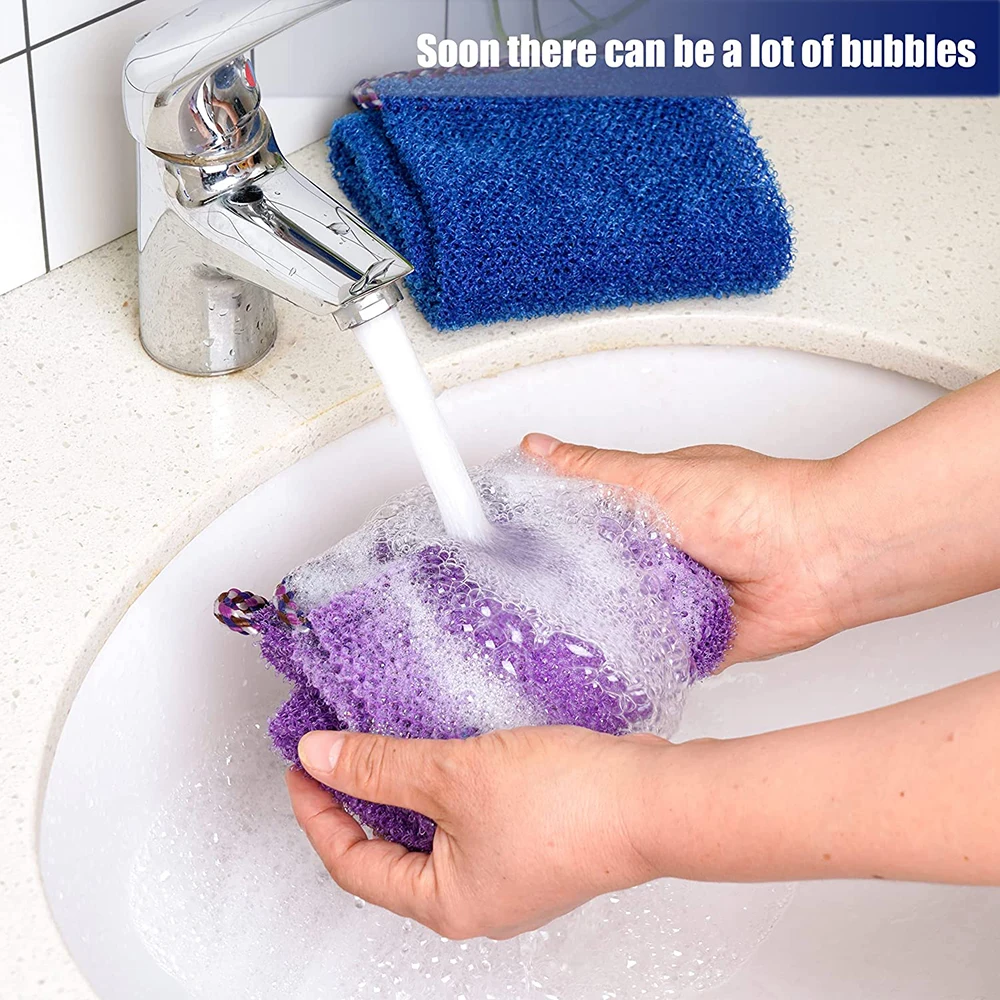 African Exfoliating Net, African Wash Net, Scrubbing Washcloth, Rag for Smoother Skin