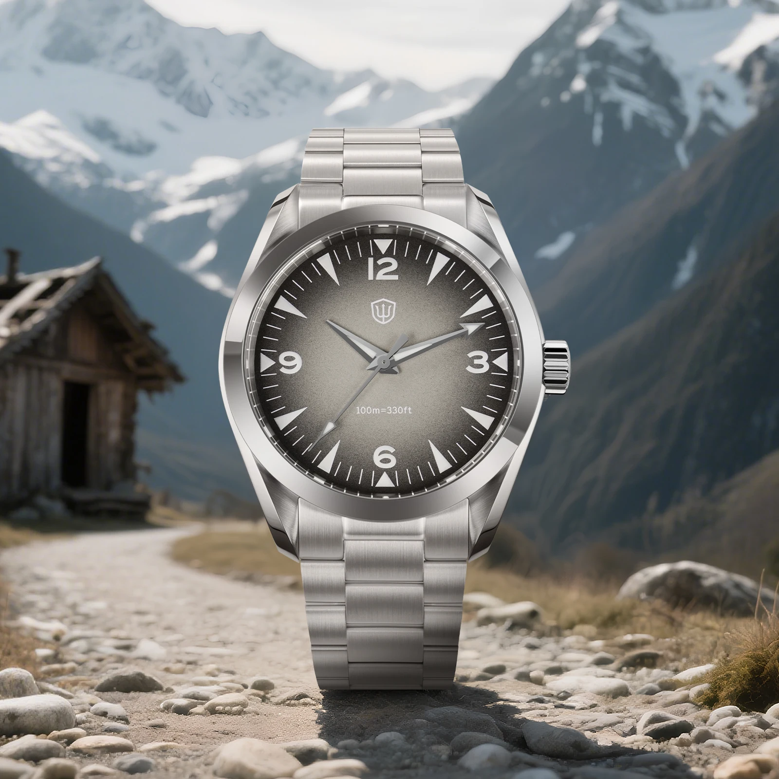 Watchdives VH31 الاجتياح ساعة يد تعمل بالحركة الثانية 38 مللي متر الياقوت مضيئة مقاوم للماء 100 متر الفولاذ المقاوم للصدأ خمر الساعات WD0006