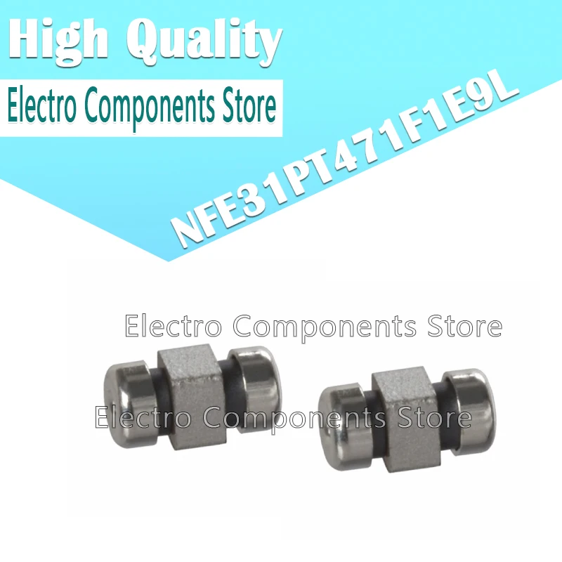 10PCS NFE31PT471F1E9L 1206 470PF Chip EMIFIL Feed Through Capacitors LC Combined Type for Large Current EMI Filter LC-Circuit 6A