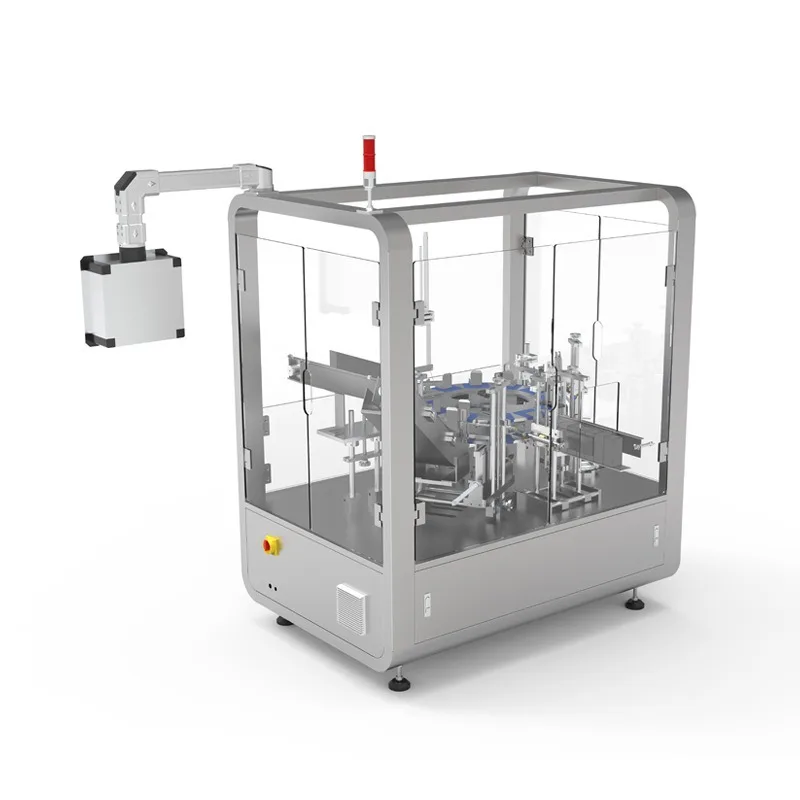 Fully automatic and high-efficiency vertical daily necessities cartoning machine, multi-functional cosmetic box opening sealing