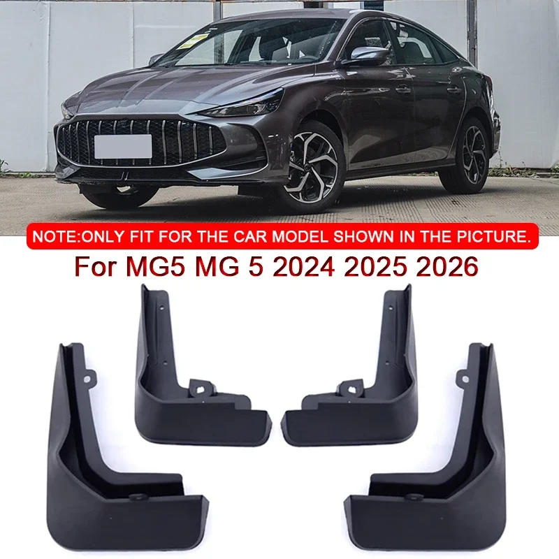 

Fit For MG5 MG 5 2024 2025 2026 Car Styling ABS Car Mud Flaps Splash Guard Mudguards MudFlaps Front Rear Fender Auto Accessories