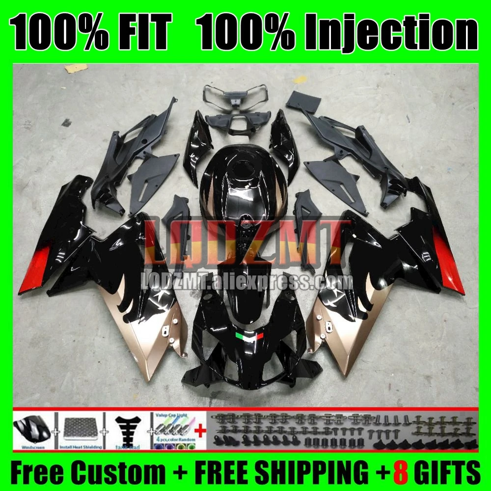 Injection Body For Aprilia RSV125 RS125 12 13 14 15 16 111No.128 RS-125 RS 125 R RR 2012 2013 2014 2015 2016 Fairing Stock black