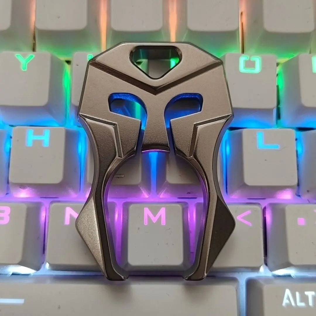 Zewnętrzny EDC Przenośny Wisiorek Wojownik Spartan Otwieracz do Butelek ze Stopu Tytanu