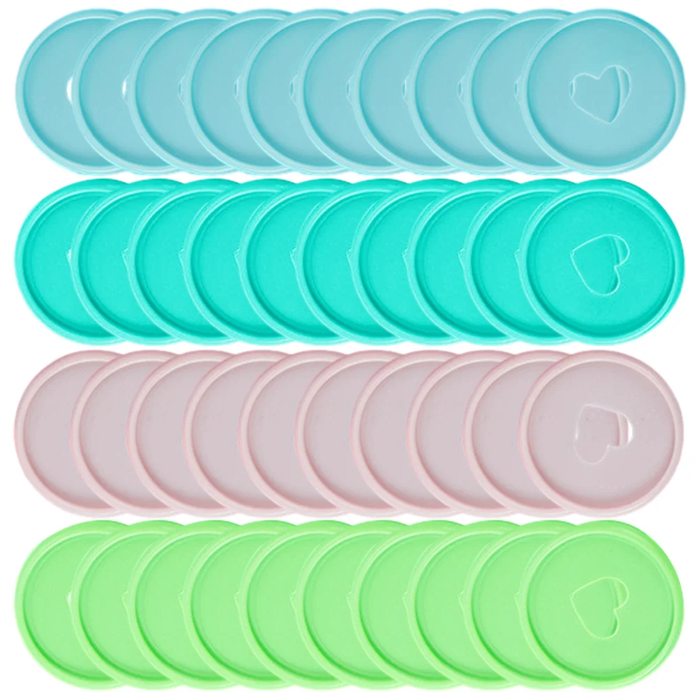 

80 Pcs Discbound Discs Macaron Color Love Mushroom Hole Binding Buckle Notepad Hand Ledger Loose-leaf 80pcs Packaged (24mm