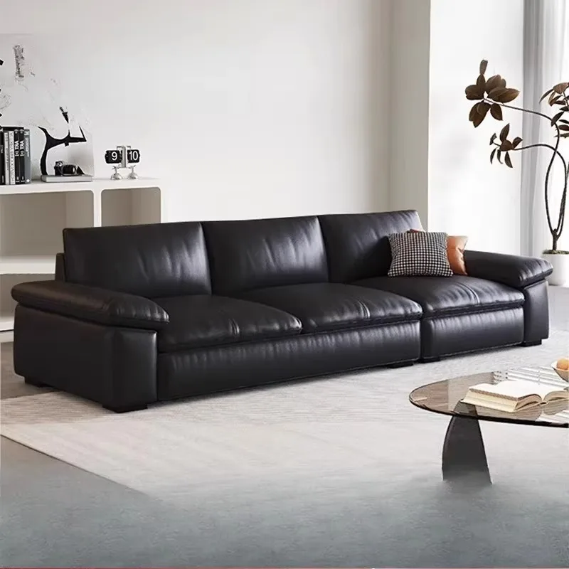 

Lazy Real Living Room Sofas Extendable Aesthetic Modern Soft Lounge Sofa Leather Lounge Arm Banken Woonkamer Furniture Home