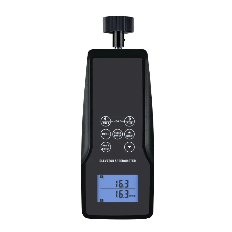 

Цифровой контактный спидометр лифта 0,1 м/мин ~ 2 000,0 м/мин, функция удержания и индикатор низкого заряда батареи