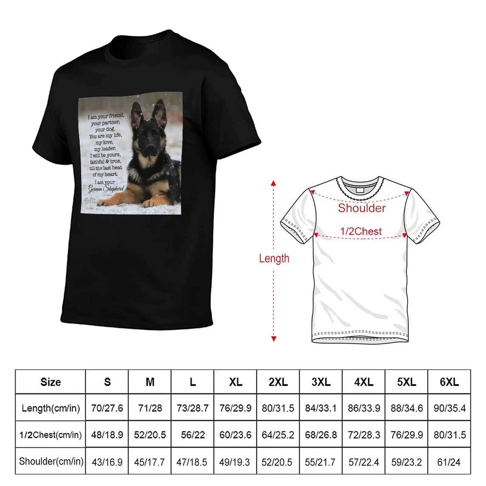 I Am Your German Shepherd T-Shirt Plus Size Loose Fit T-Shirt