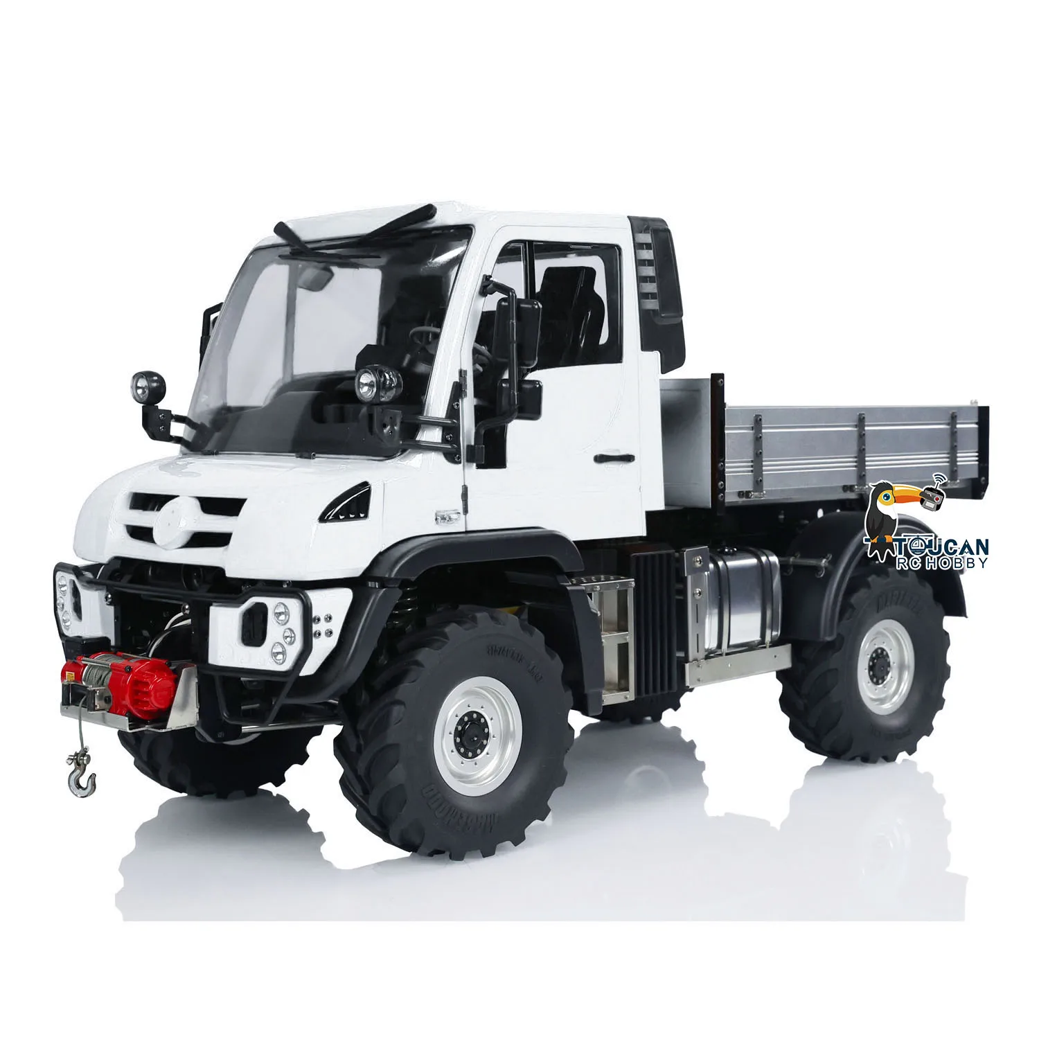 U423 1/10 RC Rock Crawler รถ DDF350 4X4 4WD รีโมทคอนโทรล Off-road ยานพาหนะเพลาโลหะถังเสียงวิทยุของเล่นสําหรับชาย