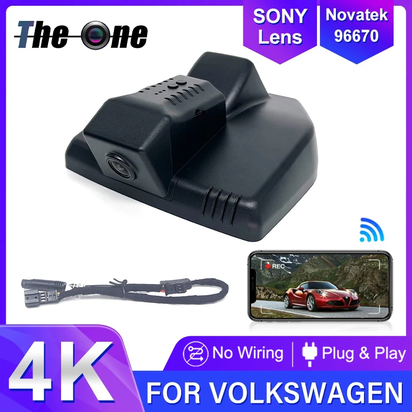 

4K Plug and Play Car Wifi Dash Cam Dvr Camera For Volkswagen id3 for Volkswagen id 3 for vw id3 for vw id 3 2022 2023 Dashcam