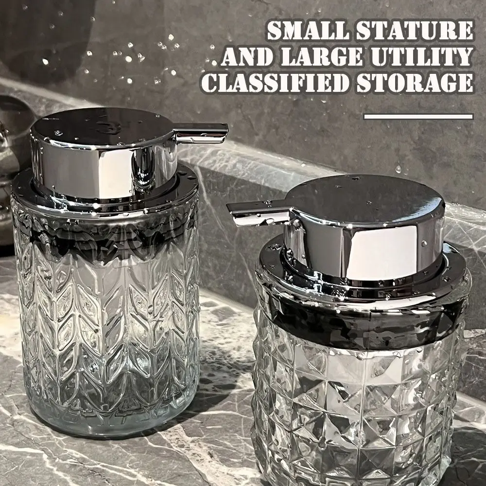 Refillable Diamond-shaped Foam Dispenser Transparent Color Elegant Foam Container 200ml Craftsmanship Soap Dispenser Home