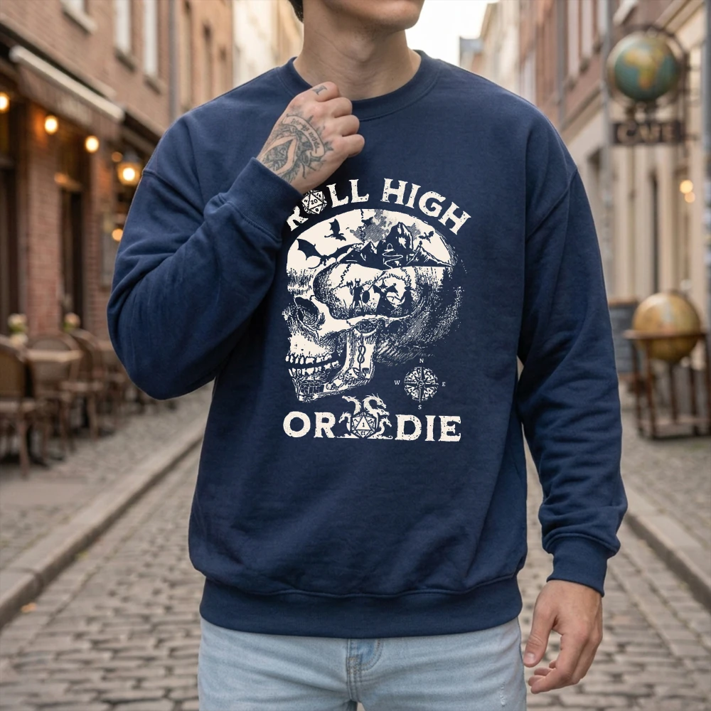 Felpa con motivo a teschio DND - Winter Clothing Dnd recensione e prezzo
