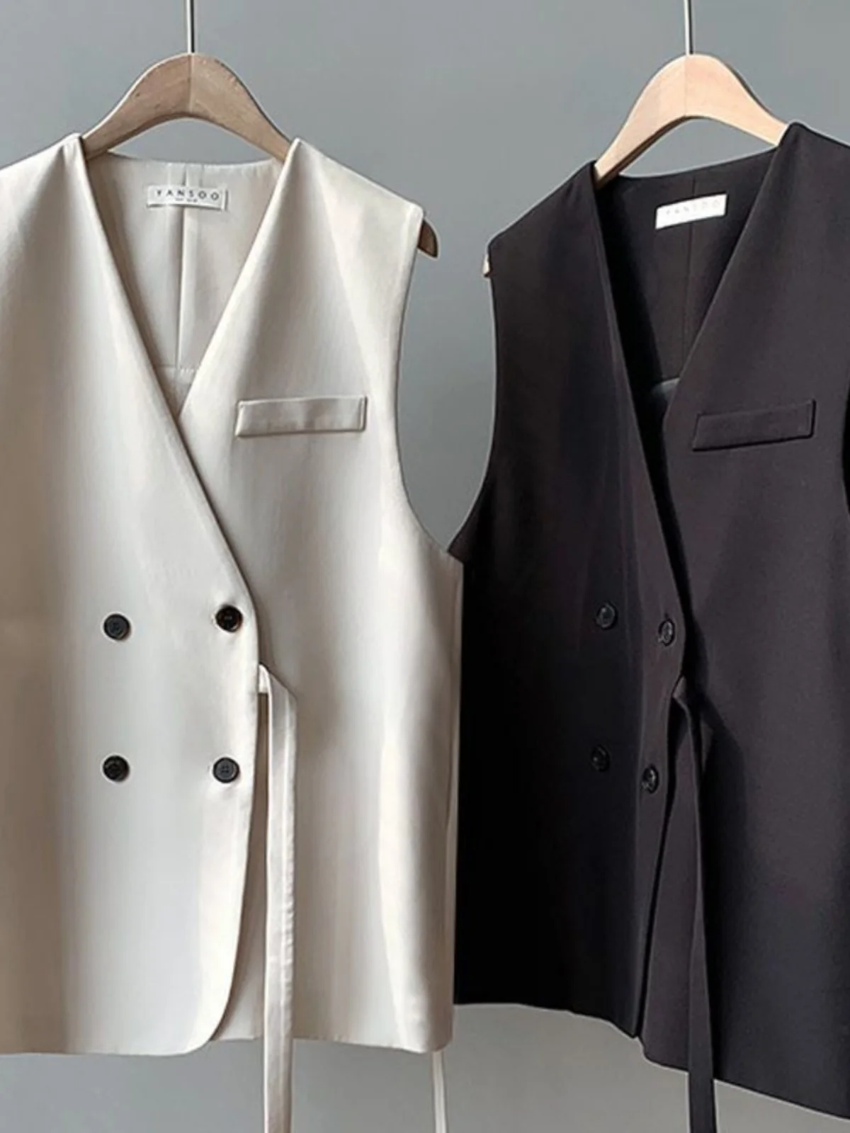 

Women's Suit Vest 2025 Spring Autumn New Outerwear Briti Sle Loose Large Size Outerwear oulder Pad Vest Jaet