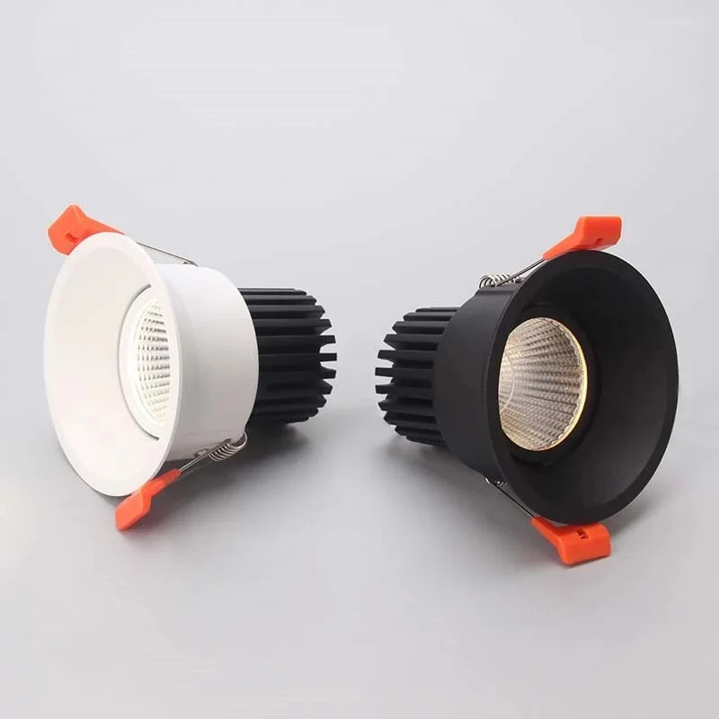 ไฟ LED หรี่แสงได้ COB Downlight 7W/10W/15W 18W รอบโคมไฟ LED Lumination ตกแต่งในร่มโคมไฟเพดาน AC110V/ 220V