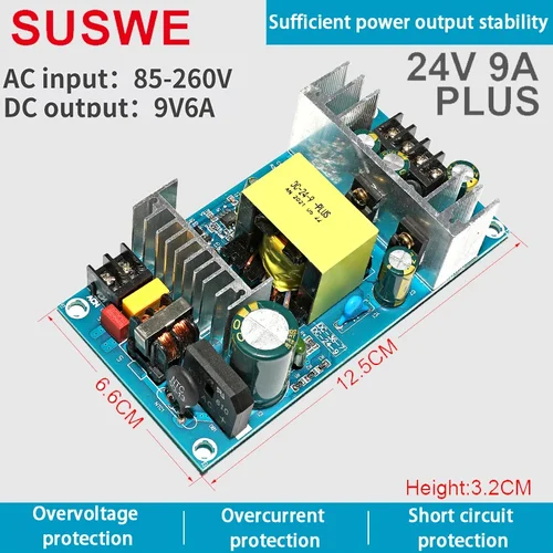 Fuente de alimentación conmutada, módulo reductor, placa de circuito para reemplazar desnudo/reparar energía alternativa, AC110V/220V a 24V DC 12V 36V 48V